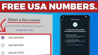 How To Get FREE US NUMBER For WhatsApp And Telegram Verification In 2024 | Free Virtual Numbers