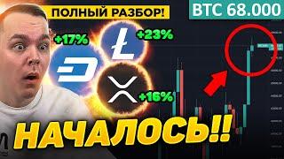 КРИПТО-РАКЕТА ПОЛЕТЕЛА!! НОВЫЕ ХАИ ПО BTC И РОСТ АЛЬТКОИНОВ!! БИТКОИН ПРОГНОЗ! Криптовалюта