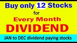 Top 12 High dividend paying stocks | Every month dividend JAN To DEC dividend paying stocks