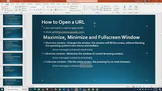  Maximize minimize and Full Screen Browser Window in Selenium