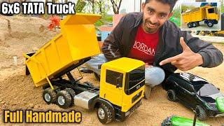 Making 6x6 TATA Truck using pvc pipe -@Aakash946