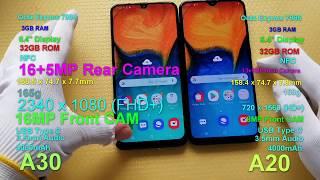 Do Compare | Australia Edition Samsung A20 (A205YN) vs A30 (A305YN)