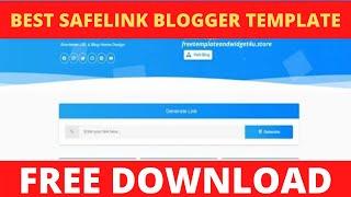 [Free Download] True Url Best Safelink Blogger Template