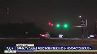 Dallas police officer killed in motorcycle crash