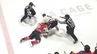 Fight/Bagarre Dave Hamel vs Jean-François Lafrance BROKEN NOSE 8 décembre 2023