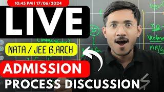 NATA/JEE 2024 Admission Process QnA LIVE at 11:00 PM with Sachin Prajapat