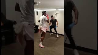 #KSI warming up The 505 backstage cam #sidemen #asmr #misfitsboxing #saltpapi #jakepaul #misfits004