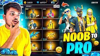 Free Fire 100% Good Luck Got All Rare Items In Noob Level 1 Id -Garena Free Fire