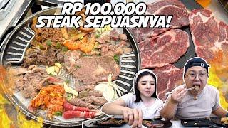 BAYAR 100.000an BISA MAKAN STEAK+BAKARAN+TOPPOKI SEPUASNYA !!