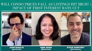 Listings Rise, Will Condo Prices Fall? + First Rate Cut — Toronto & Vancouver Markets - June 2024