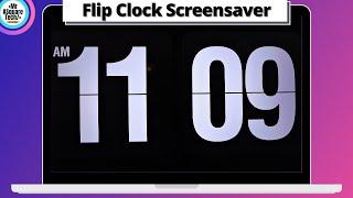Flip Clock Screensaver for windows 2022 | clock screensaver for windows 7, 8, 10