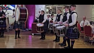 Schomberg Academy Pipe Band Full Set @ Schomberg Mourne Ulster Scots Burns Night 2024