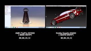 AMD FirePro W7000 vs Nvidia Quadro K5000 Rendering Performance in SolidWorks 2013