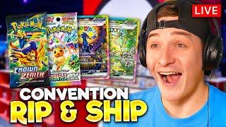 CONVENTION IRL STREAM! OPENING POKEMON CARDS LIVE