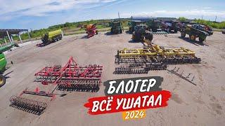 Алексей на "новом" тракторе John Deere 8R 310. Дефектую свой компактор Bednar Swifter.