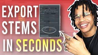 How To Export Stems/Trackouts From FL Studio 20 (In SECONDS) - FL Studio 20 Beginners Tutorial