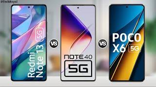 Redmi Note 13 5g vs Infinix Note 40 5g vs Poco X6 5g || Full Comparison