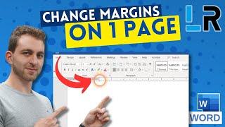 MS Word: Change margins on 1 page only  1 MINUTE