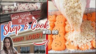 Christmas at Hobby Lobby & Oven Baked PEEPS Rice Krispie Treats | Christmas Decor Shopping