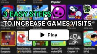 Increase Your Game Visits - Julian's Editor