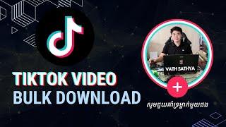 Bulk Download All Video From TikTok from Profile