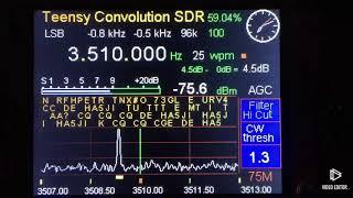 CW morse code decoder with the Teensy Convolution SDR