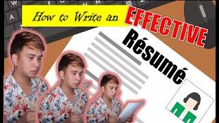 How to Write an Effective Résumé | Tips and Formats of Résumé