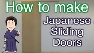 Japanese woodworking projects // How to make Japanese sliding doors // Samurai woodworker joinery