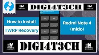 |TWRP 3.5.2_9-0| On |Redmi Note 4| |Mido| |Full Review| & |Installation| By |DIGI4T3CH|
