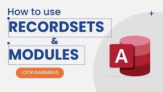 Microsoft Access Tips | How to use VBA Recordsets and Modules