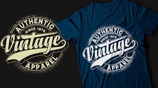 Vintage T-Shirt Design Bngala || Adobe Illustrator Tutorial || #tshirt #tshirtdesign #trazgraphics