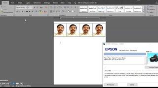 How to Print 1x1 2x2 ID Photo Picture Using Microsoft Word |  How to Print Passport ID's