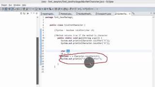 Java Tutorial - isLetter() method to find if the character is a letter