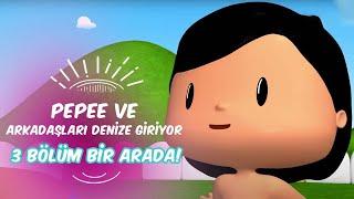 Pepee ve Arkadaşları Denize Gidiyor    Pepee, Leliko ve Pisi İle 3 Bölüm Bir Arada! | Düşyeri