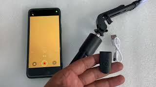 How to use Selfie stick R1S with tripod and bluetooth remote control