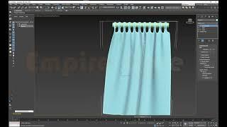 3DS Max 2020Tutorial -How to create Curtain Modeling using Cloth simulation