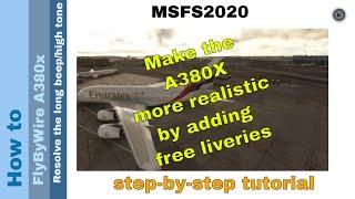 Enhance Your FlyByWire A380X with Free Liveries ️: Step-by-Step Guide