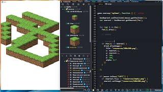 Minecraft - Этапы разработки изометрический игры на Российском игровом движке PointJS  Часть 1