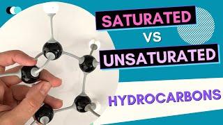 Saturated vs unsaturated hydrocarbons