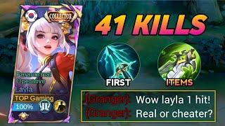 41 Kills!! Layla New Broken Build and Emblem is Finally Here (Brutal DMG)! - MLBB