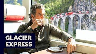 No Glacier express, o trem de luxo da Suíça