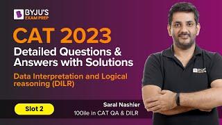 CAT 2023 Answer Key (Slot 2 | DILR) | Detailed CAT 2023 Question & Answer with Solution | BYJU'S CAT