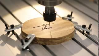 Best Wireless Speakers CNC logo engraving in Bamboo