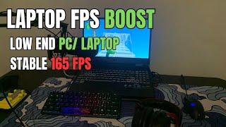 How I get STABLE 165 FPS on LAPTOP SEASON OG...  (IN-GAME FORTNITE SETTINGS)