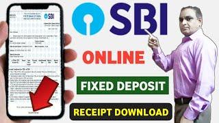 SBI Internet Banking 2023 | how to download fixed deposit receipt online in sbi | sbi fd scheme