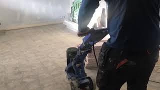 How to use single disc concrete floor grinder