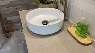 KES Vessel Sink, Round white vessel sink review and get the correct faucet