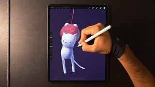 iPad Pro Illustration - Kitten