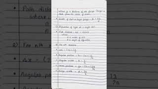 class 12 | physics | wave optics | Short notes |formula list | CBSE | JEE | NEET | handwritten notes