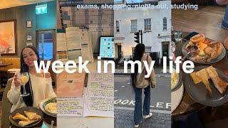 school week vlog | exams, self care, nights out, studying